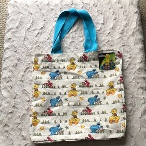Sesame Street Colorful Reusable Canvas Tote Bag